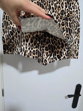 Falda-short Zara estampado animal