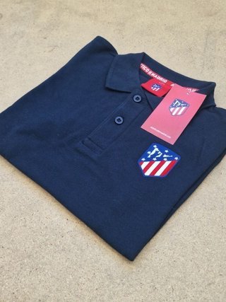 Polo Niño Atlético de Madrid Oficial Azul