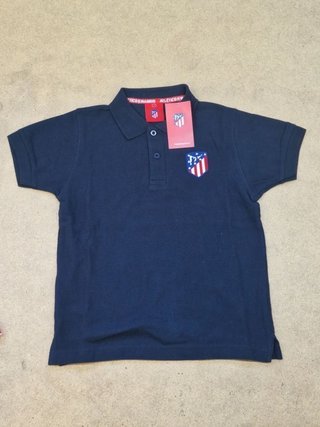 Polo Niño Atlético de Madrid Oficial Azul