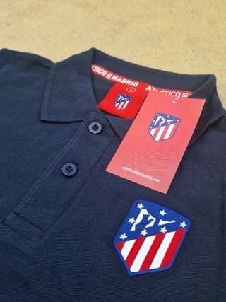 Polo Niño Atlético de Madrid Oficial Azul
