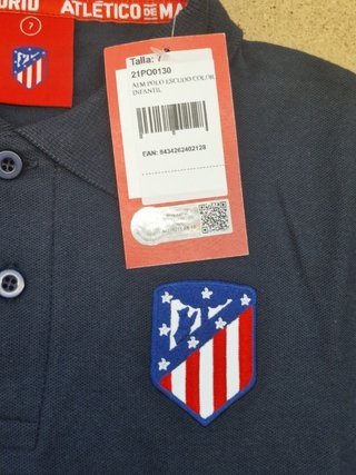 Polo Niño Atlético de Madrid Oficial Azul
