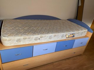 Cama nido con cajones y colchones