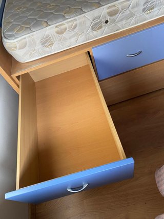 Cama nido con cajones y colchones