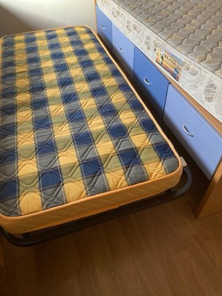 Cama nido con cajones y colchones