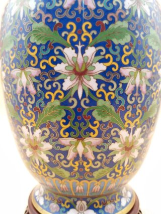 Jarrón Cloisonné S. XX