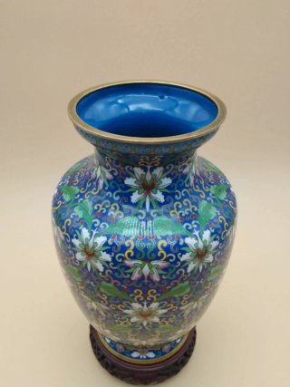 Jarrón Cloisonné S. XX