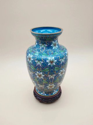 Jarrón Cloisonné S. XX