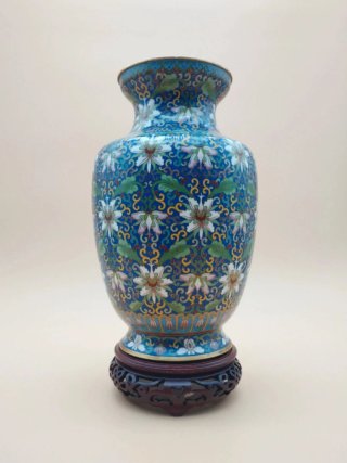Jarrón Cloisonné S. XX