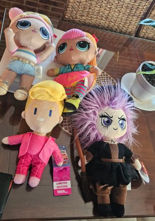 Lote Peluches ken de barbie LOL Surprise y Bruja
