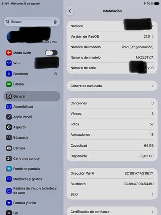 iPad 9ª Gen 64GB Space Gray
