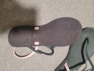 Chanclas Havaianas Talla 39 Verde y Rosa