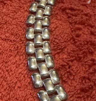 Collana girocollo vintage donna maglia orologio