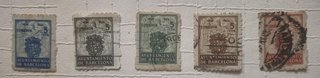 Lote 9 Sellos Barcelona (1936-1944) Guerra Civil