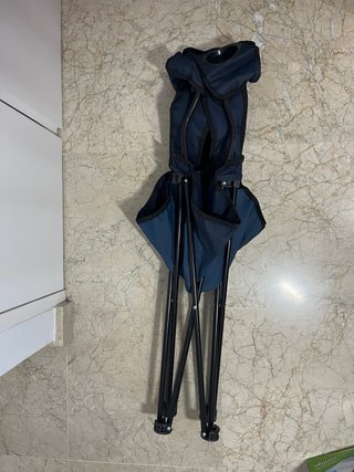 Silla de campaña plegable azul