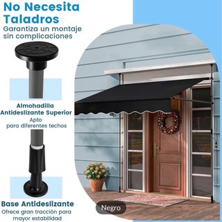 Toldo ajustable desmontable