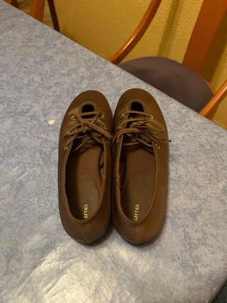 Bailarinas marrones satinadas