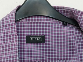 Camisa Mirto Cuadros Morados Talla 5 (XL)