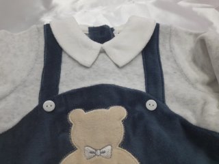 Tutina e copertina ciniglia 0-1 mese