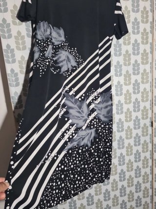 Vestito donna estivo fantasia foglie