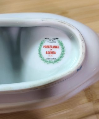 Salsera vintage de porcelana La Gaviota