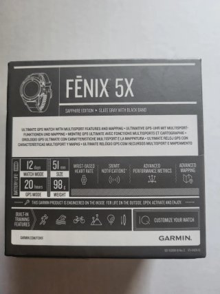 Garmin Fenix 5X Sapphire.