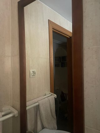 Mueble baño lavabo + espejo madera