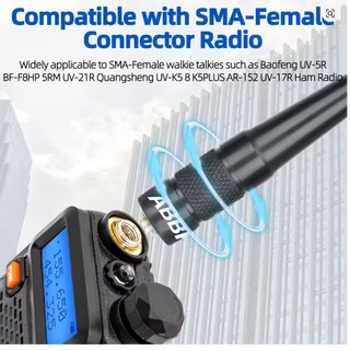 Antena Dual Band ABRREE 136-174/400-520MHz SMA-F