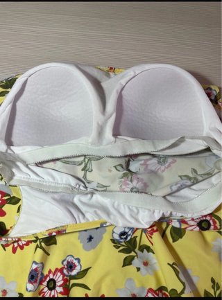 Costume da donna floreale giallo