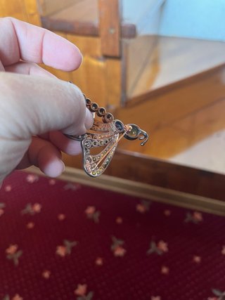 Spilla vintage argento e pietre dure
