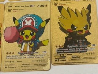 Cromos Pokémon metálicos dorados