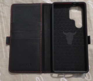 Funda cuero S25Ultra billetera y tarjetero