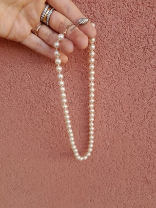 Collana perle madreperla anni '40
