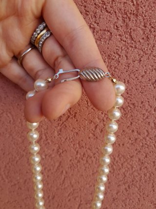 Collana perle madreperla anni '40