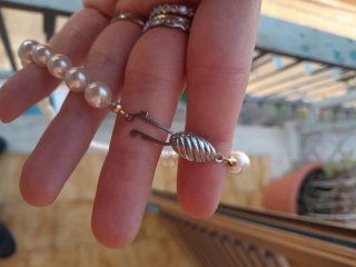Collana perle madreperla anni '40