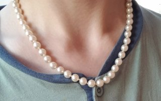 Collana perle madreperla anni '40