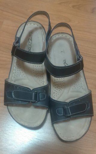 Sandalias Mujer Talla 41 Azul Marino