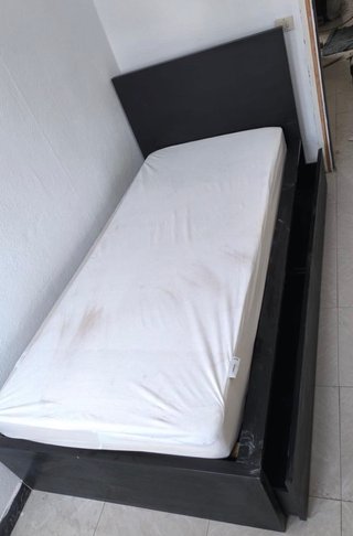 Cama 90 con cajones y somier