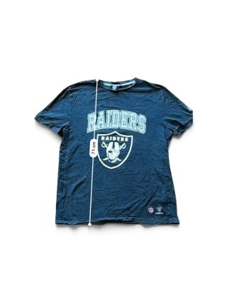 Camiseta NFL Raiders Negra y Plateada
