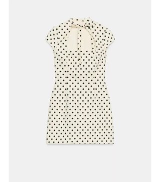 Abito Zara a pois bianco e nero
