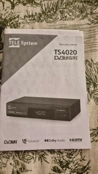 Decodificador TDT y Satélite TELE System TS4020