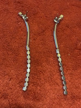 Orecchini pendenti vintage strass donna