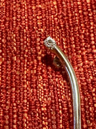 Orecchini pendenti vintage strass donna