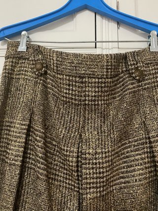Falda tablas cuadros Massimo Dutti