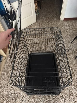 Jaula para perro negra