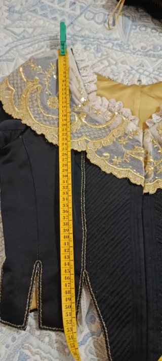 Traje Fallera Negro y Dorado Talla 44/46