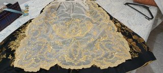 Traje Fallera Negro y Dorado Talla 44/46