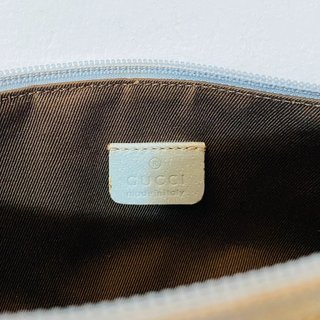 Borsa baguette Gucci in tela