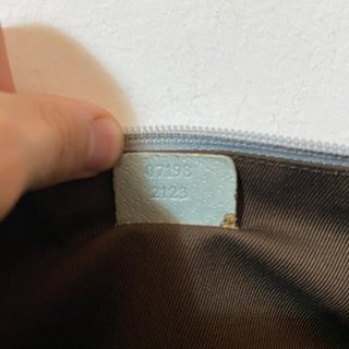 Borsa baguette Gucci in tela