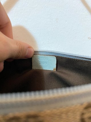 Borsa baguette Gucci in tela