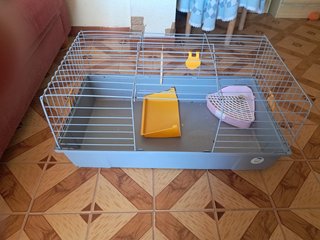 Jaula Conejo con Orinal y Comedero